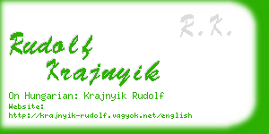 rudolf krajnyik business card